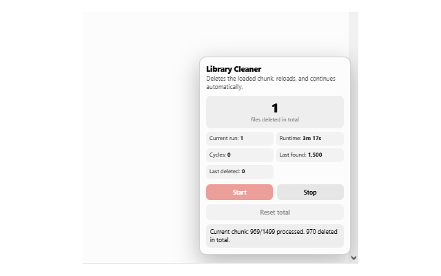 Library Cleaner deleting files in parallel
